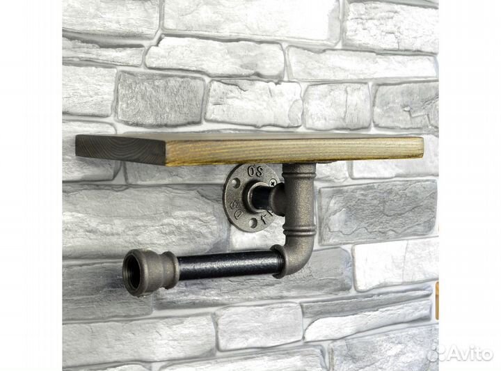 Полка лофт с держателем туалетной бумаги