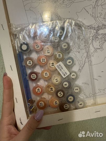 Картина по номерам набор без красок