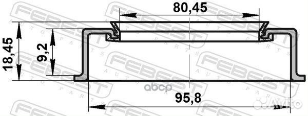 Сальник ступичный передний toyota land cruiser