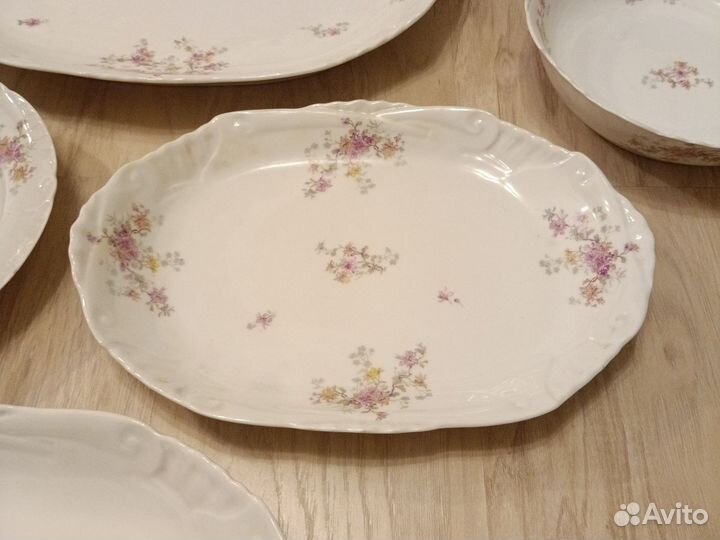 Антикварный французский набор посуды