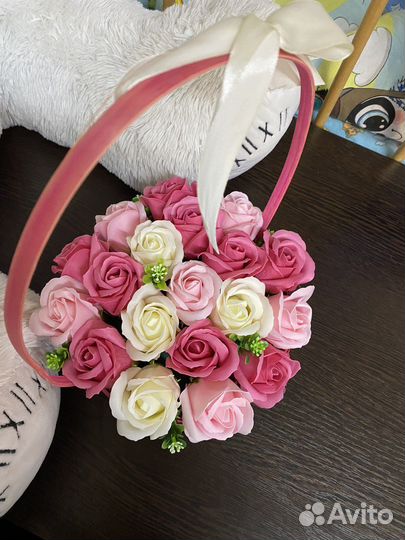 Мыльные цветы букеты