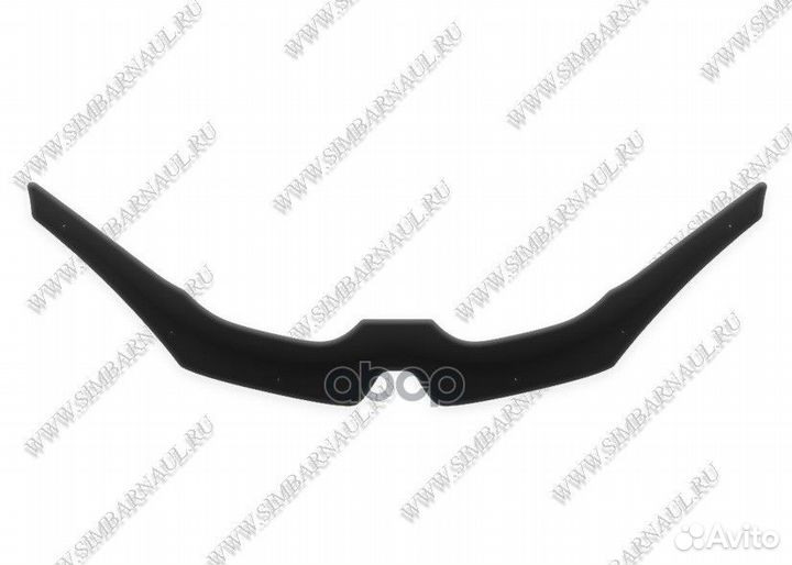 Дефлектор капота черный для Renault Megane RS х