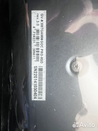 Видеокарта rtx3060ti gigabyte rev3.0