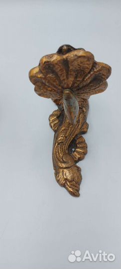 Антикварные на стенные бронзовые подсвечники