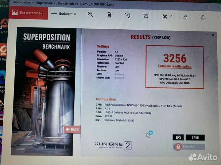 Ноутбук Asus Intеl 4 ядра/ GeForce MX110 2Gb/ SSD