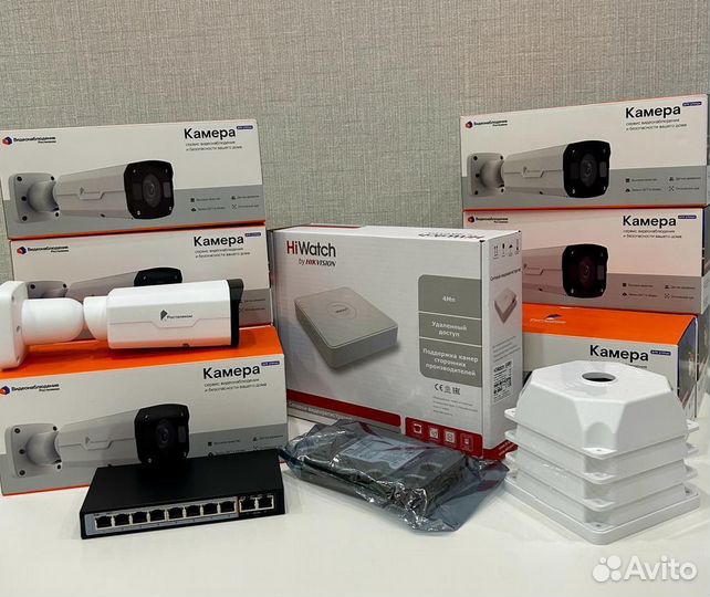 Комплект видеонаблюдения / Установка