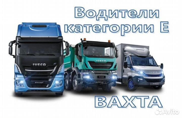 Водитель категории Е межгород вахта
