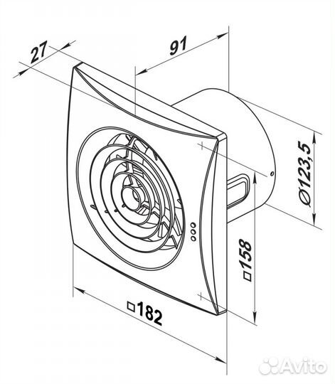 Вентилятор вытяжной