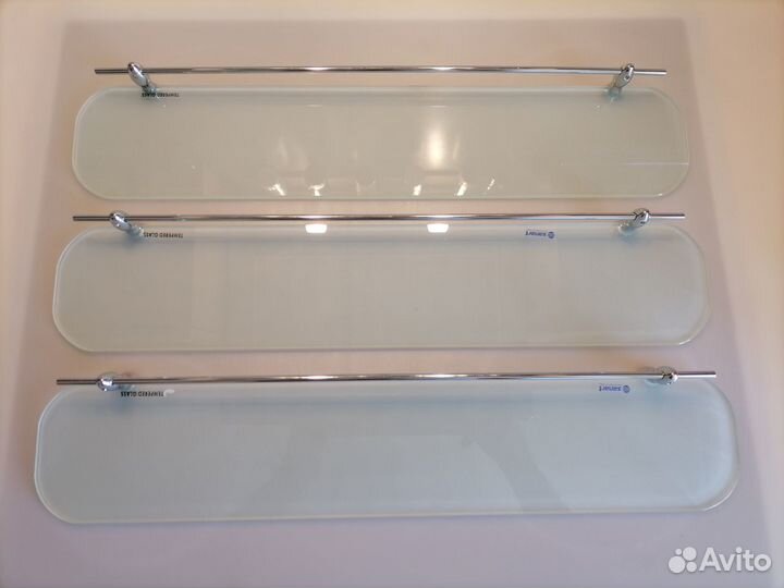 Полки стеклянные sanart для ванной комнаты