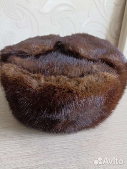 Норковая шапка мужская ушанка