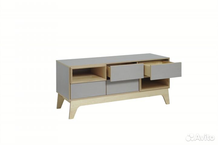 Тумба под телевизор серая