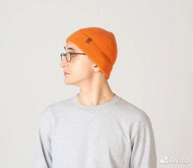 Шапка - бини из шерсти мериноса Великобритания