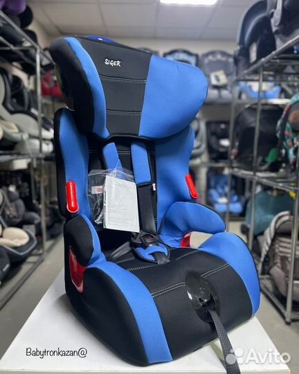 Детское автокресло Siger Космо 9-36 кг синий