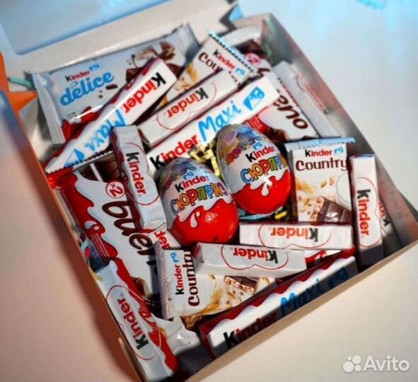 Подарочный сладкий набор киндер 19 предм
