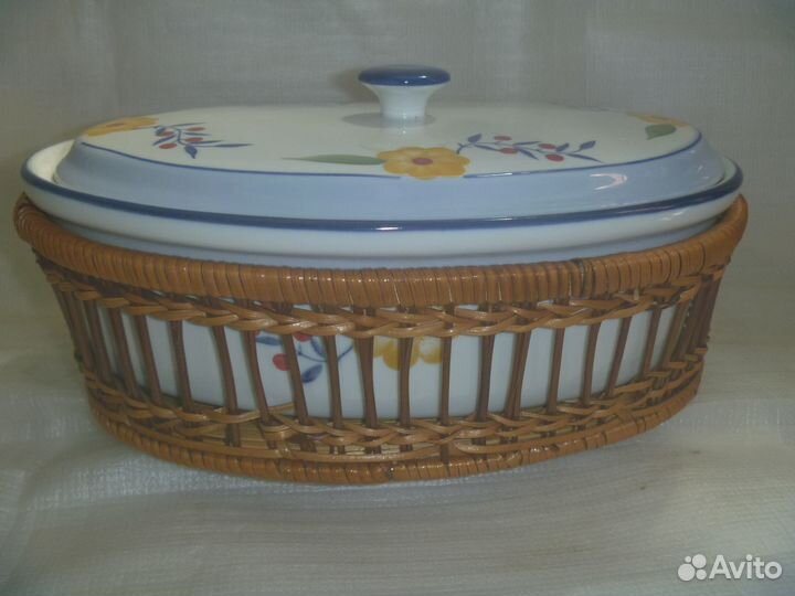 Две- Керамико-Фарфоровые Кастрюли для Духовки