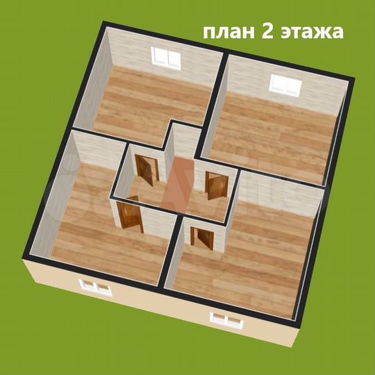 Дом 143,7 м² на участке 7,7 сот.