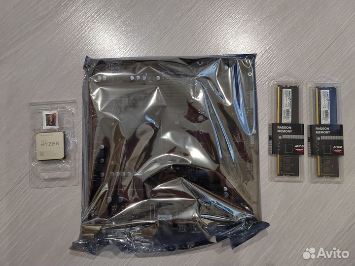 Новый комплект A520M DS3H+Ryzen 5 5500+16 Гб
