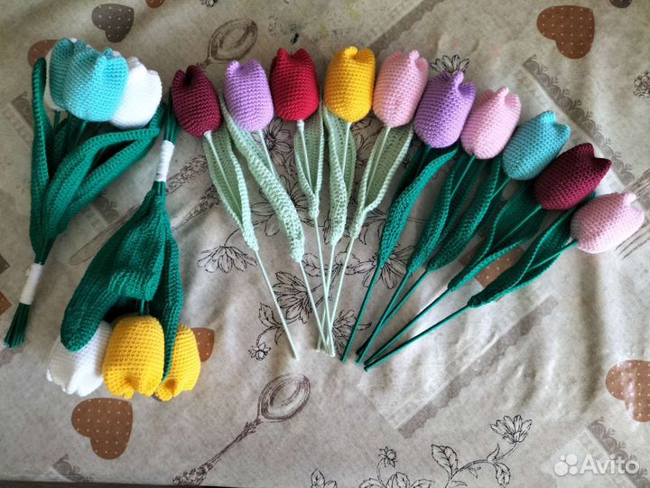 Букеты тюльпанов ручной работы на заказ