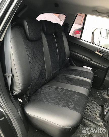 Автомобильные чехлы из экокожи на SsangYong Kyron