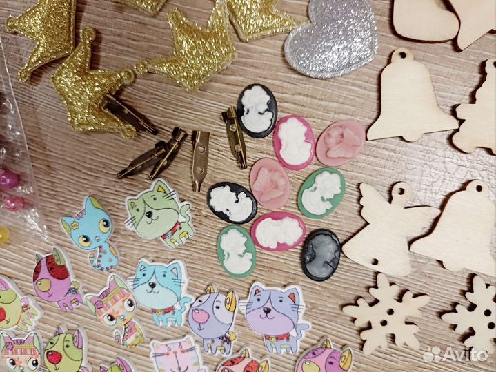 Набор для рукоделия, поделки, пуговицы, бусины