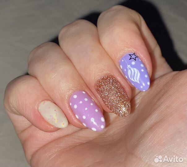 Наращивание ногтей, маникюр, педикюр