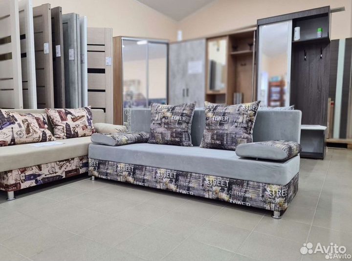 Диван прямой еврокнижка