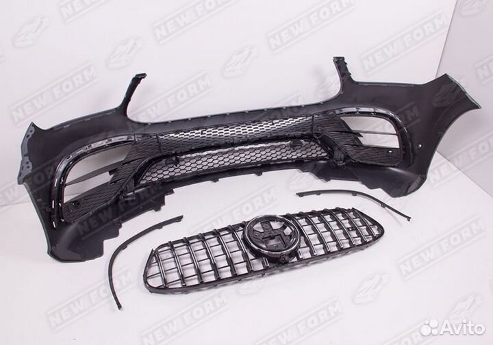 Бампер передний 63 AMG хром Mercedes GLE 167