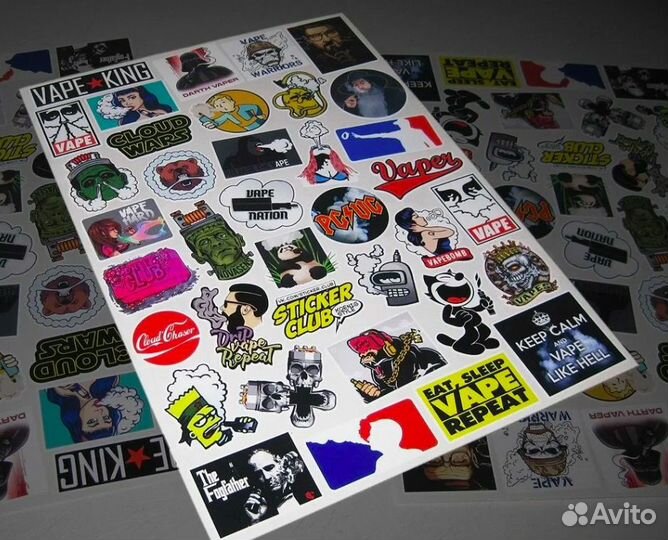 Печать и производство Стикеры Наклейки Стикерпаки