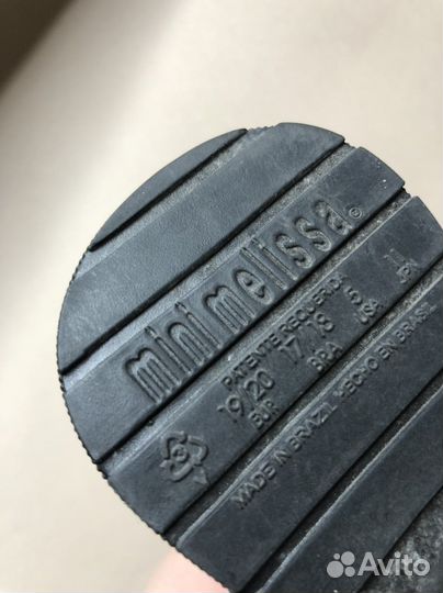 Сапожки 19 mini melissa
