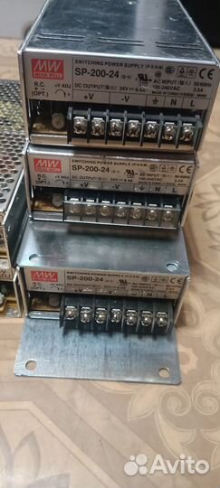 Блоки питания ac-dc 150 Вт, 200 Вт, 12 и 24В