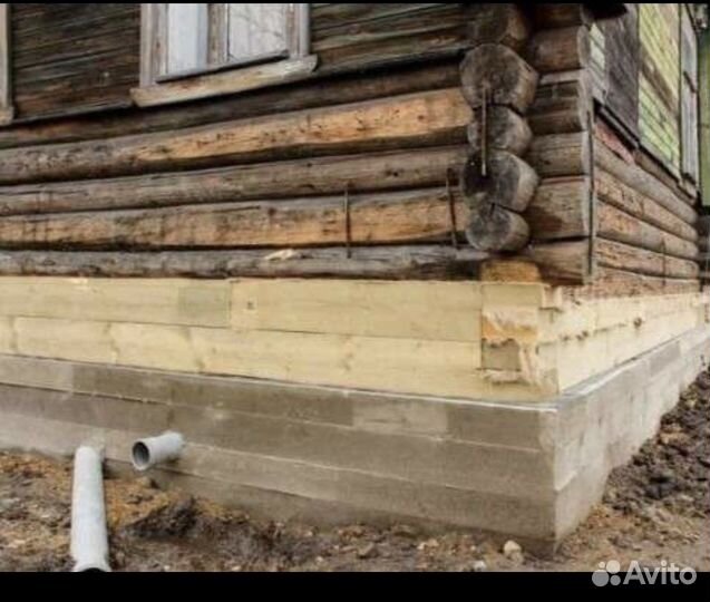 Замена венцов пойдём домов