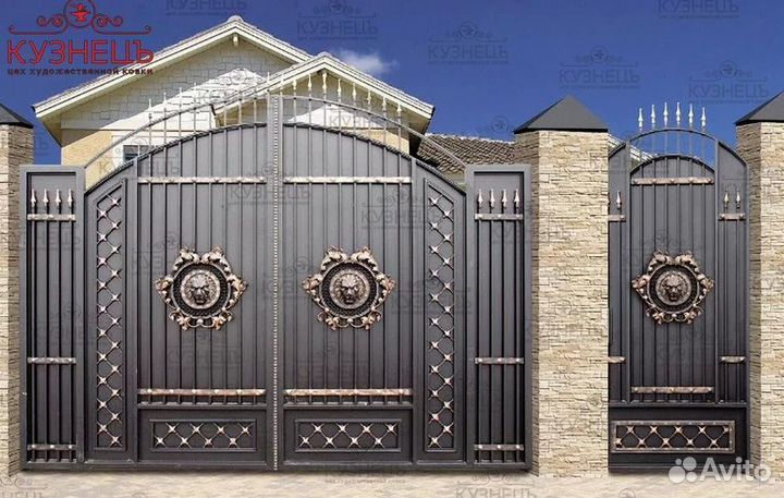 Кованые ворота