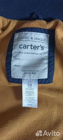 Продам куртку для мальчика Carters