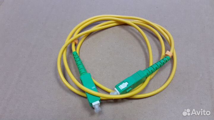 Патчкорд оптический SC/APC-SC/APC, SM, 3,0 мм, 1 м