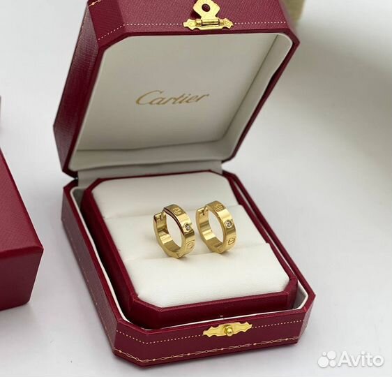 Серьги cartier