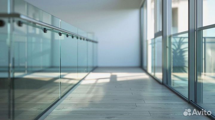 Стеклянные ограждения для балконов