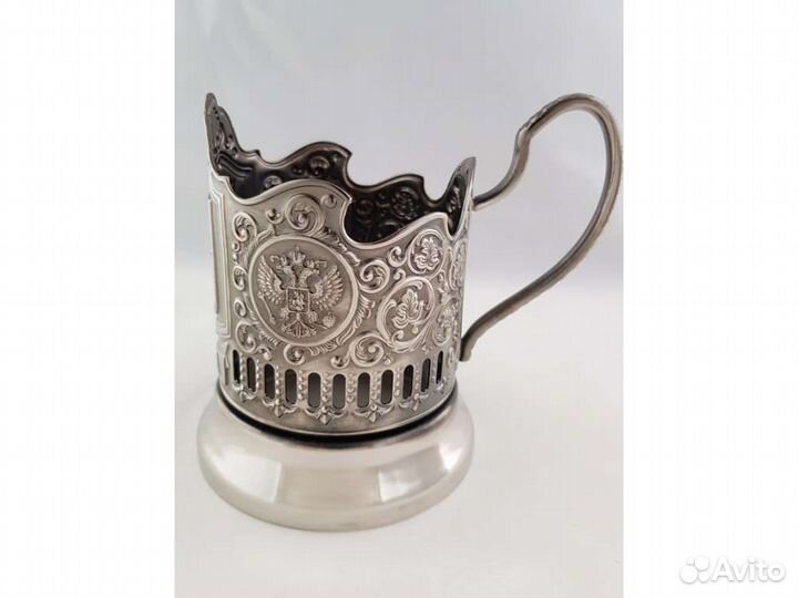 Подстаканник никелированный 