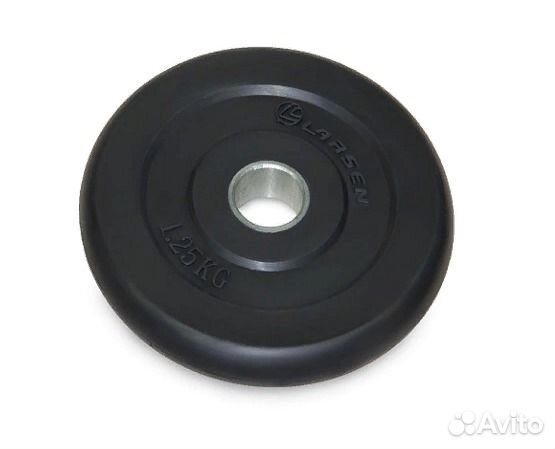 Диск обрезиненный для штанги диаметр 25 1,25кг