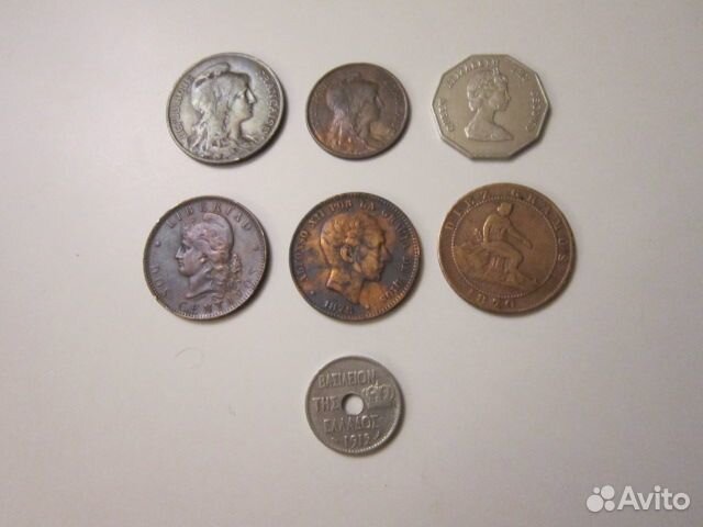 Иностранные монеты Испания Франция и пр