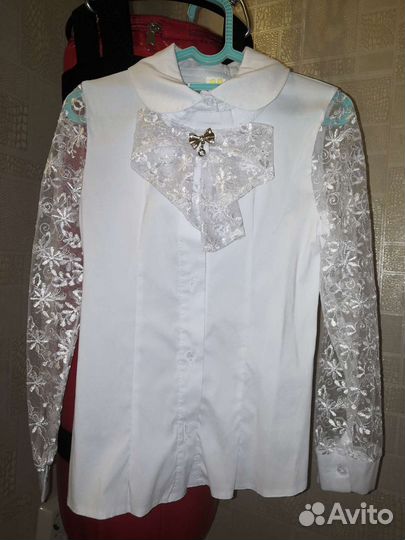 Блузка нарядная школьная 1-2класс