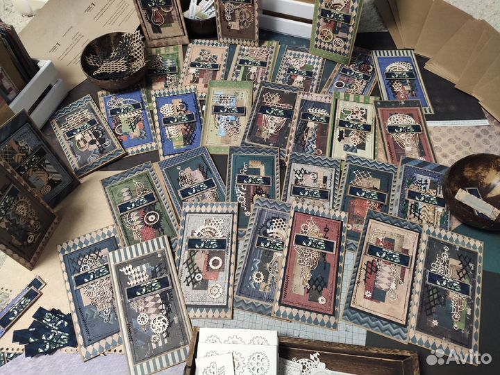 Открытка мужская ручная работа