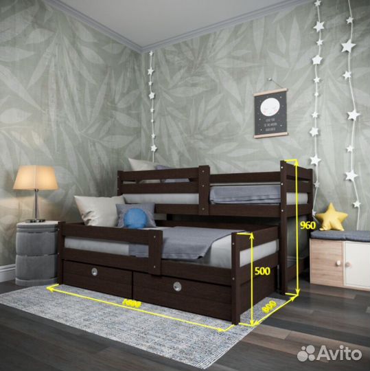 Двухъярусная кровать в детскую