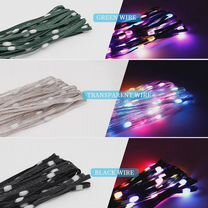Tnalant RGB светодиодная лента прозрачно-зеленая 5-20 м Transparent Wire, 10M