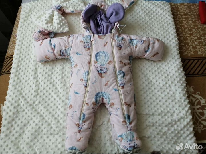 Комплект на выписку зимний для девочки