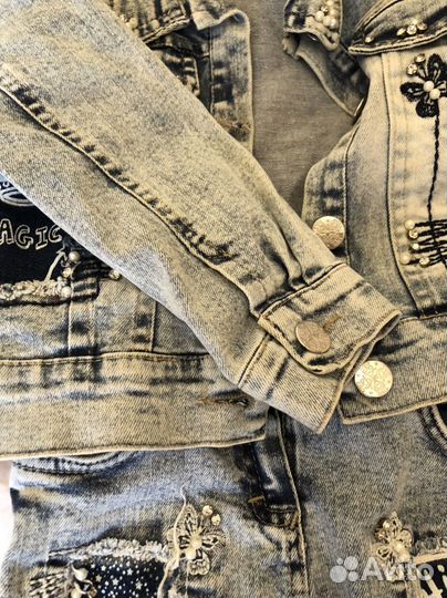 Джинсовый комплект для девочки