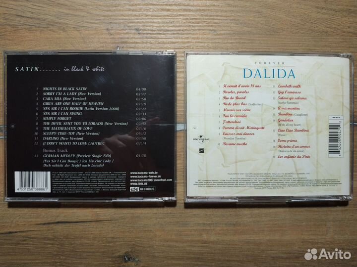 CD Baccara, Dalida, Bonnie Tyler, Boney M