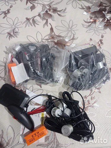 Комплект серебристых парктроников (8 датчиков)