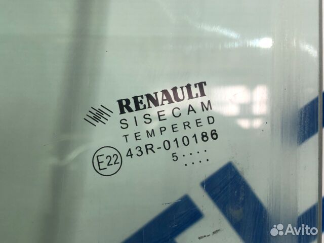 Стекло двери перед лев renault logan 2 1.6 мт седа