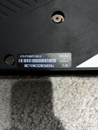 Видеокарта rtx 3060 ti asus