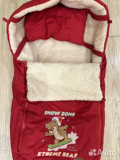 Конверт на овчине в коляску